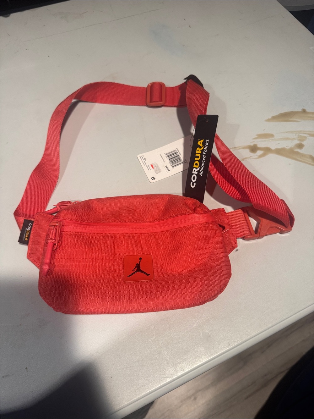 Jordan Coral/Red Cordura Waist Bag